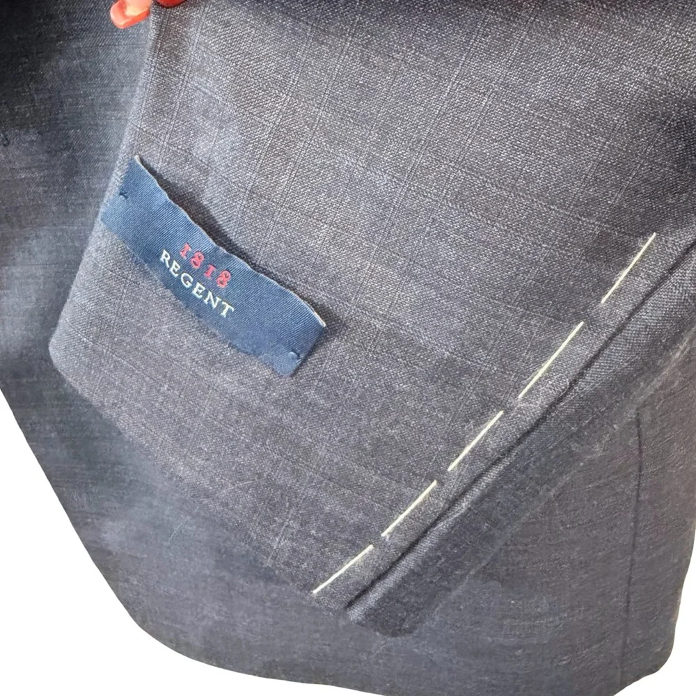 Brooks Brothers 1818 Regent Italian-Made Wool Sport Coat – Men’s 42R Black Gray